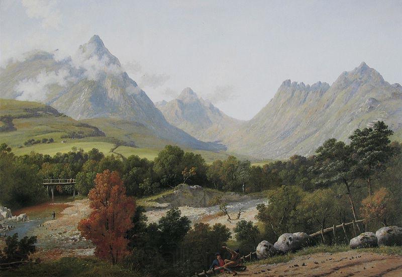John Knox Arran, Glen Sannox Norge oil painting art